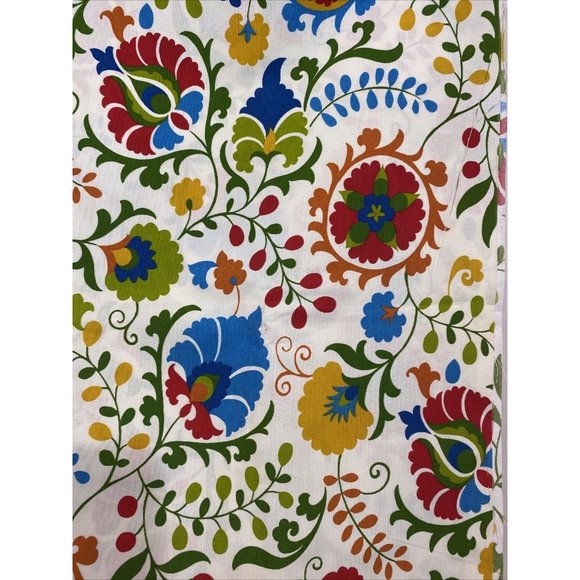 VTG Solarium Richloom Psychedelic Bright Floral Outdoor Fabric 2 Yards (73x56) - Picture 4 of 4